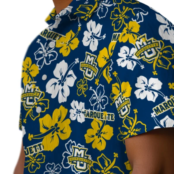 marquette-golden-eagles-hawaiian-shirt-hibiscus-flower-design-trendy.webp