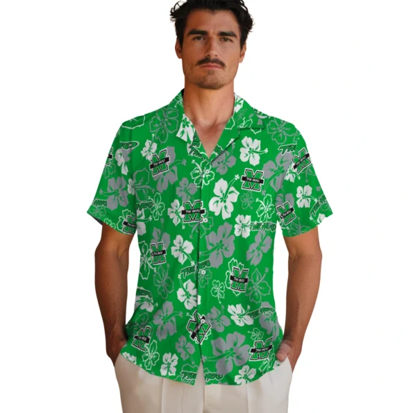 marshall-thundering-herd-hawaiian-shirt-hibiscus-flower-design-fashion-forward.webp