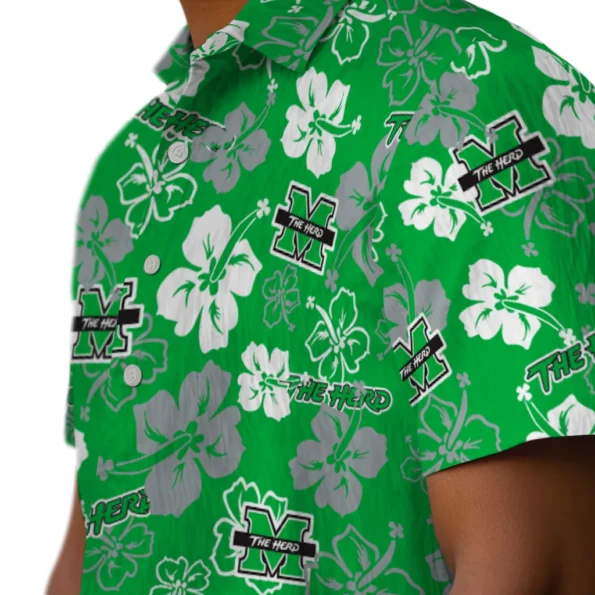 marshall-thundering-herd-hawaiian-shirt-hibiscus-flower-design-trendy.webp