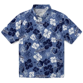 Memphis Grizzlies Hawaiian Shirt - Tropical Floral Pattern