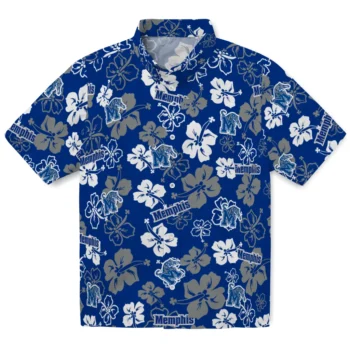 Memphis Tigers Hawaiian Shirt - Tropical Floral Pattern