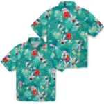 Miami Dolphins Hawaiian Shirt Custom Hibiscus Blossoms Aqua Best Selling