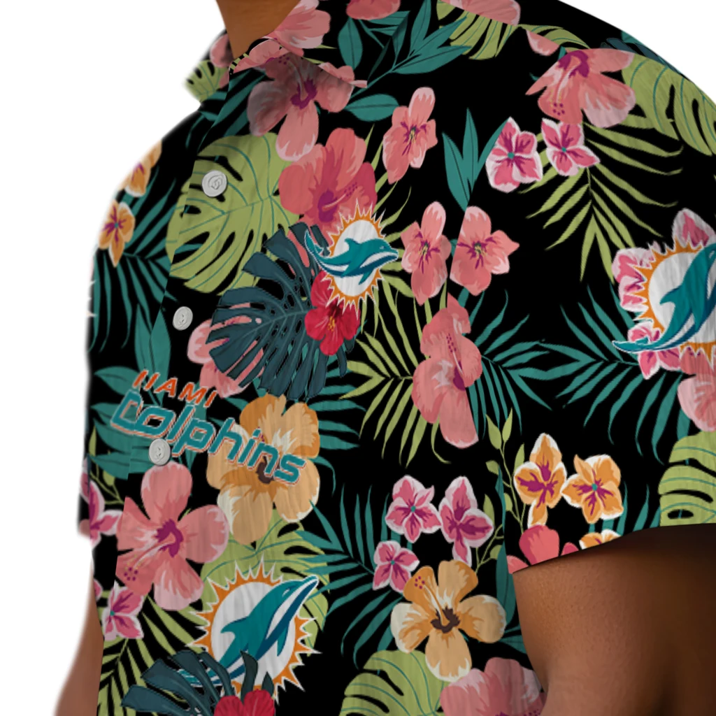 Miami Dolphins Hawaiian Shirt Personalized Hibiscus Paradise Trendy Miami Dolphins Hawaiian Shirt Personalized Hibiscus Paradise Trendy