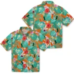 Miami Hurricanes Hawaiian Shirt Custom Hibiscus Blossoms Orange Best Selling