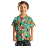 Miami Hurricanes Hawaiian Shirt Custom Hibiscus Blossoms Orange Best Selling