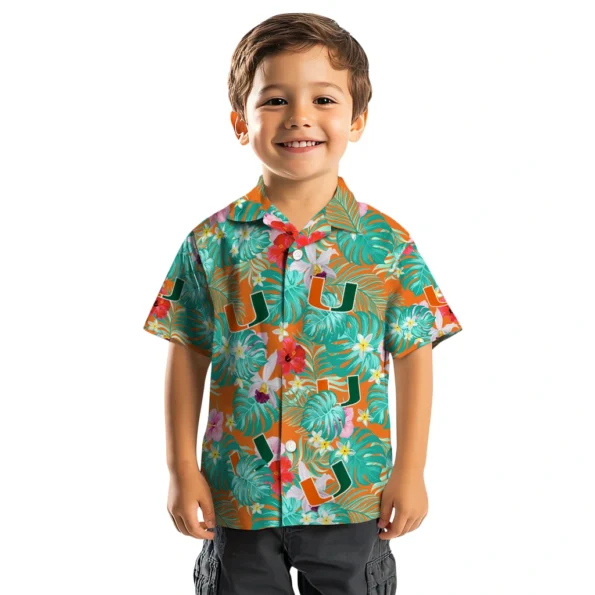 Miami Hurricanes Hawaiian Shirt Custom Hibiscus Blossoms Orange Top Rated Miami Hurricanes Hawaiian Shirt Custom Hibiscus Blossoms Orange Top Rated