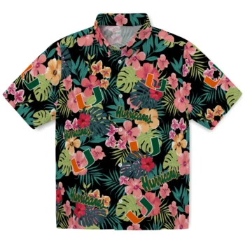 Miami Hurricanes Hawaiian Shirt Personalized Hibiscus Paradise Best Selling