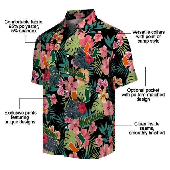 Miami Hurricanes Hawaiian Shirt Personalized Hibiscus Paradise New Arrival Miami Hurricanes Hawaiian Shirt Personalized Hibiscus Paradise New Arrival