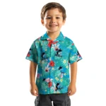 Miami Marlins Hawaiian Shirt Custom Hibiscus Blossoms Blue Best Selling
