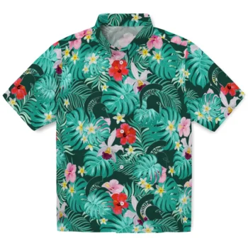 Michigan State Spartans Hawaiian Shirt Customized Hibiscus Blossoms Green Best Selling