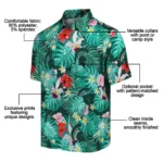 Michigan State Spartans Hawaiian Shirt Customized Hibiscus Blossoms Green Best Selling
