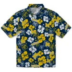 Michigan Wolverines Hawaiian Shirt - Tropical Floral Pattern 1 michigan-wolverines-hawaiian-shirt-hibiscus-flower-design-best-selling.webp