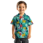 Michigan Wolverines Hawaiian Shirt Personalized Hibiscus Blossoms Blue Best Selling