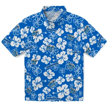 Middle Tennessee Blue Raiders Hawaiian Shirt - Tropical Floral Pattern