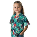 Milwaukee Brewers Hawaiian Shirt Customized Hibiscus Blossoms Navy Blue Best Selling