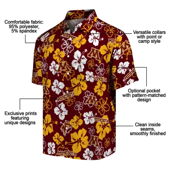 minnesota-golden-gophers-hawaiian-shirt-hibiscus-flower-design-new-arrival.webp