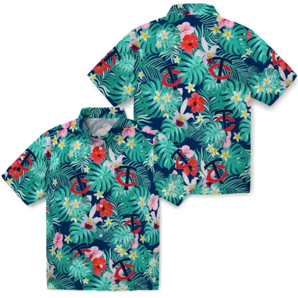 Minnesota Twins Hawaiian Shirt Personalized Hibiscus Blossoms Navy High Quality Minnesota Twins Hawaiian Shirt Personalized Hibiscus Blossoms Navy High Quality