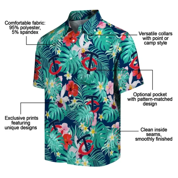 Minnesota Twins Hawaiian Shirt Personalized Hibiscus Blossoms Navy New Arrival Minnesota Twins Hawaiian Shirt Personalized Hibiscus Blossoms Navy New Arrival