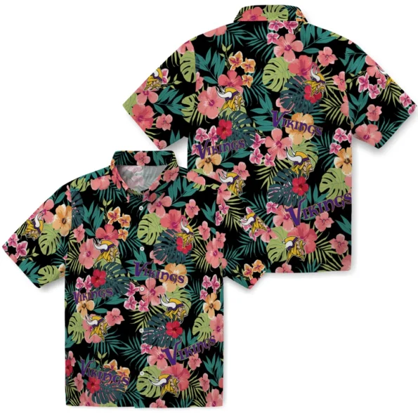 Minnesota Vikings Hawaiian Shirt Custom Hibiscus Paradise High Quality Minnesota Vikings Hawaiian Shirt Custom Hibiscus Paradise High Quality