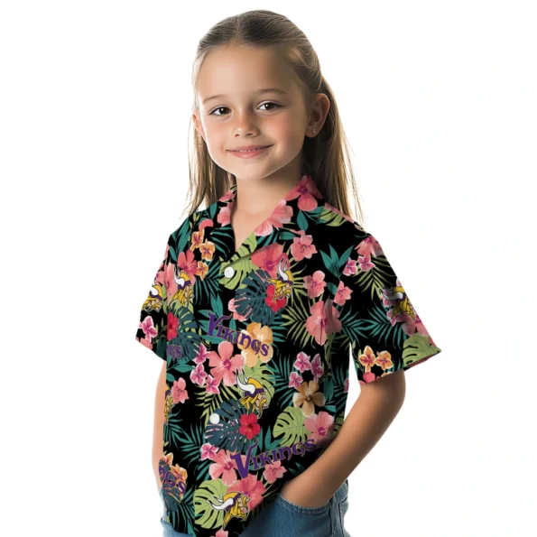 Minnesota Vikings Hawaiian Shirt Custom Hibiscus Paradise Premium Grade Minnesota Vikings Hawaiian Shirt Custom Hibiscus Paradise Premium Grade