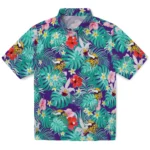 Minnesota Vikings Hawaiian Shirt Customized Hibiscus Blossoms Purple Best Selling