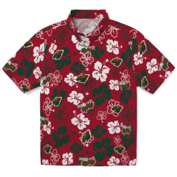 Minnesota Wild Hawaiian Shirt - Tropical Floral Pattern