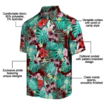 Mississippi State Bulldogs Hawaiian Shirt Custom Hibiscus Blossoms Maroon Best Selling