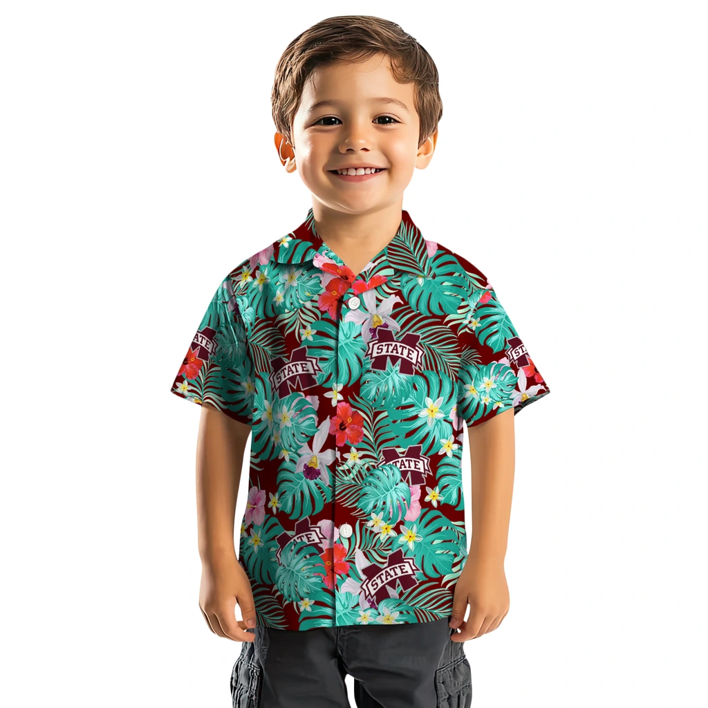 Mississippi State Bulldogs Hawaiian Shirt Custom Hibiscus Blossoms Maroon Top Rated Mississippi State Bulldogs Hawaiian Shirt Custom Hibiscus Blossoms Maroon Top Rated