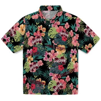 Mississippi State Bulldogs Hawaiian Shirt Personalized Hibiscus Paradise Best Selling