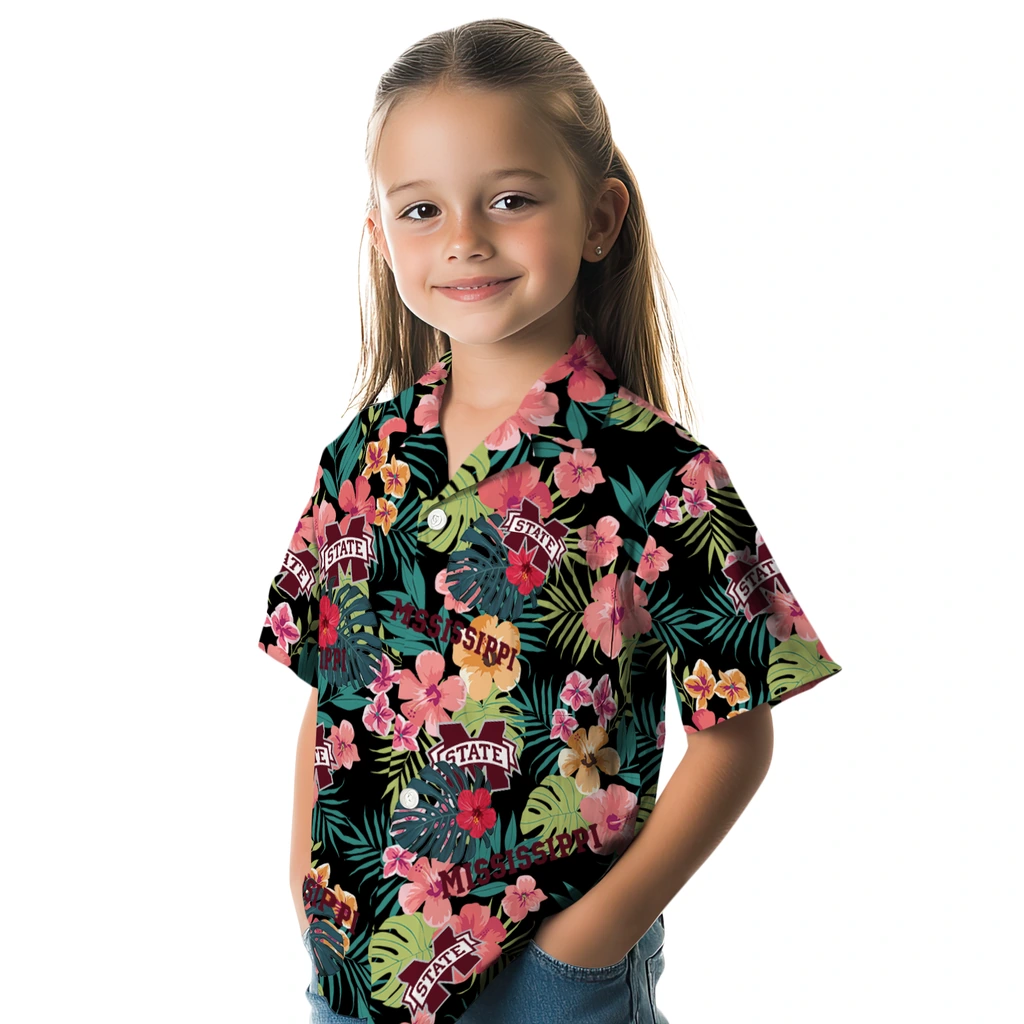 Mississippi State Bulldogs Hawaiian Shirt Personalized Hibiscus Paradise Premium Grade Mississippi State Bulldogs Hawaiian Shirt Personalized Hibiscus Paradise Premium Grade