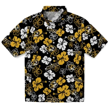 Missouri Tigers Hawaiian Shirt - Tropical Floral Pattern