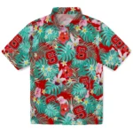 Nc State Wolfpack Hawaiian Shirt Customized Hibiscus Blossoms Red Best Selling