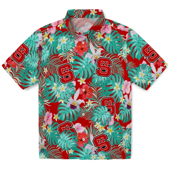 Nc State Wolfpack Hawaiian Shirt Customized Hibiscus Blossoms Red Best Selling Nc State Wolfpack Hawaiian Shirt Customized Hibiscus Blossoms Red Best Selling