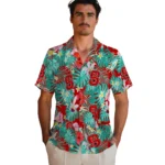 Nc State Wolfpack Hawaiian Shirt Customized Hibiscus Blossoms Red Best Selling