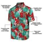 Nc State Wolfpack Hawaiian Shirt Customized Hibiscus Blossoms Red Best Selling