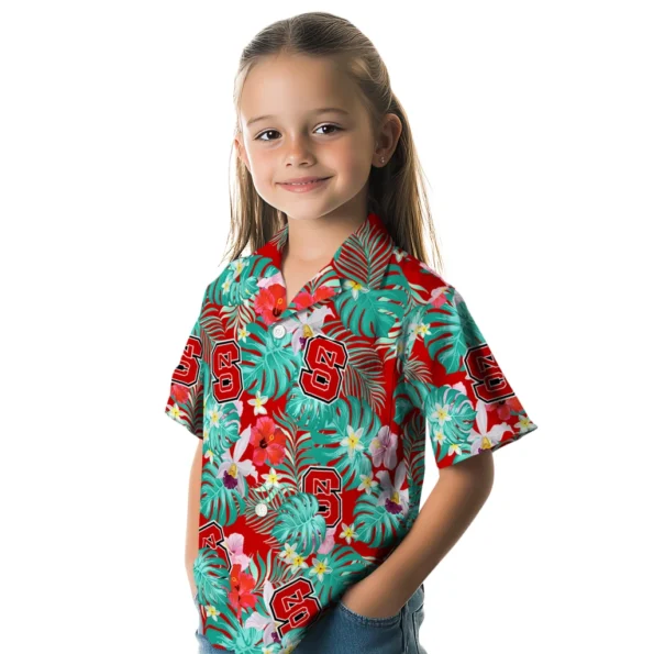 Nc State Wolfpack Hawaiian Shirt Customized Hibiscus Blossoms Red Premium Grade Nc State Wolfpack Hawaiian Shirt Customized Hibiscus Blossoms Red Premium Grade