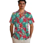 Nebraska Cornhuskers Hawaiian Shirt Personalized Hibiscus Blossoms Red Best Selling