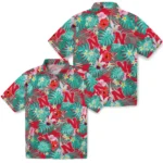 Nebraska Cornhuskers Hawaiian Shirt Personalized Hibiscus Blossoms Red Best Selling