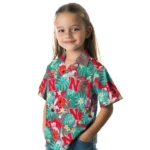 Nebraska Cornhuskers Hawaiian Shirt Personalized Hibiscus Blossoms Red Best Selling