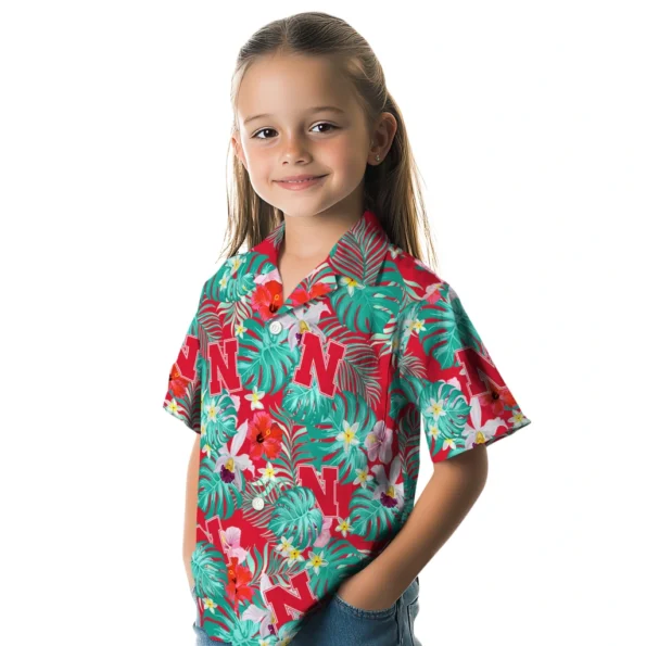 Nebraska Cornhuskers Hawaiian Shirt Personalized Hibiscus Blossoms Red Premium Grade Nebraska Cornhuskers Hawaiian Shirt Personalized Hibiscus Blossoms Red Premium Grade