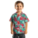 Nebraska Cornhuskers Hawaiian Shirt Personalized Hibiscus Blossoms Red Best Selling