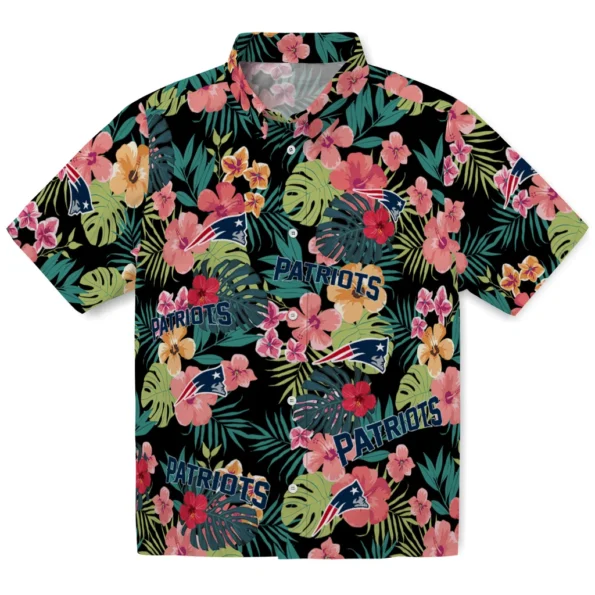 New England Patriots Hawaiian Shirt Customized Hibiscus Paradise Best Selling New England Patriots Hawaiian Shirt Customized Hibiscus Paradise Best Selling