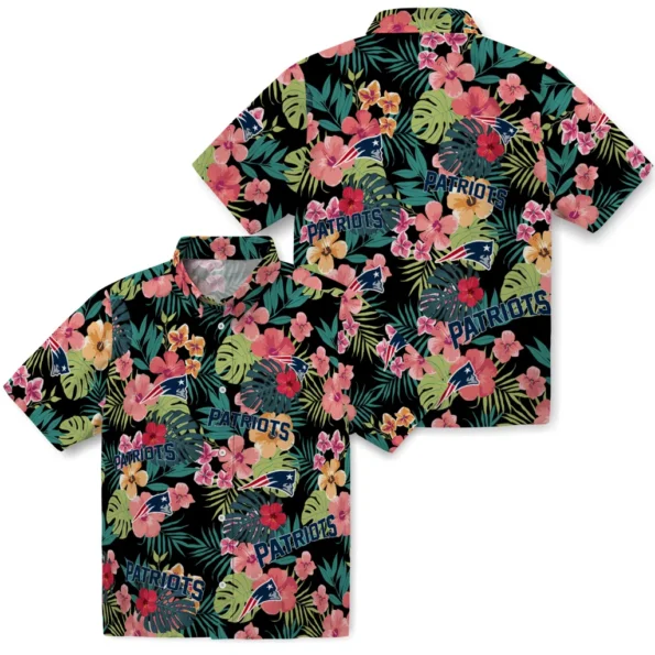 New England Patriots Hawaiian Shirt Customized Hibiscus Paradise High Quality New England Patriots Hawaiian Shirt Customized Hibiscus Paradise High Quality