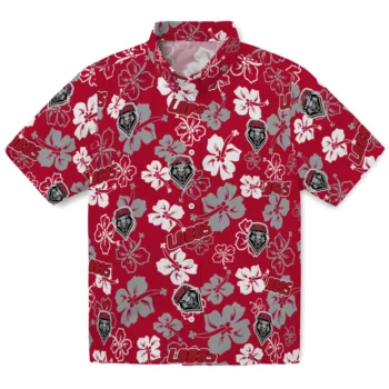 New Mexico Lobos Hawaiian Shirt - Tropical Floral Pattern