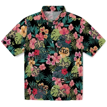 New Orleans Saints Hawaiian Shirt Personalized Hibiscus Paradise Best Selling