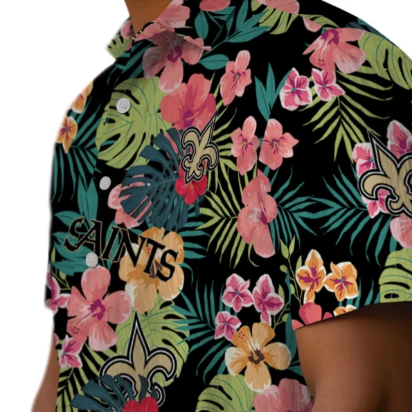 New Orleans Saints Hawaiian Shirt Personalized Hibiscus Paradise Trendy