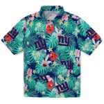 New York Giants Hawaiian Shirt - Customized Hibiscus Blossoms Blue 1 New York Giants Hawaiian Shirt Customized Hibiscus Blossoms Blue Best Selling