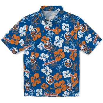 New York Islanders Hawaiian Shirt - Tropical Floral Pattern