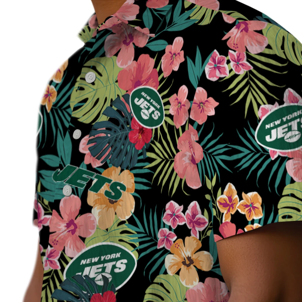 New York Jets Hawaiian Shirt Customized Hibiscus Paradise Trendy New York Jets Hawaiian Shirt Customized Hibiscus Paradise Trendy