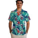 New York Mets Hawaiian Shirt Custom Hibiscus Blossoms Blue Best Selling
